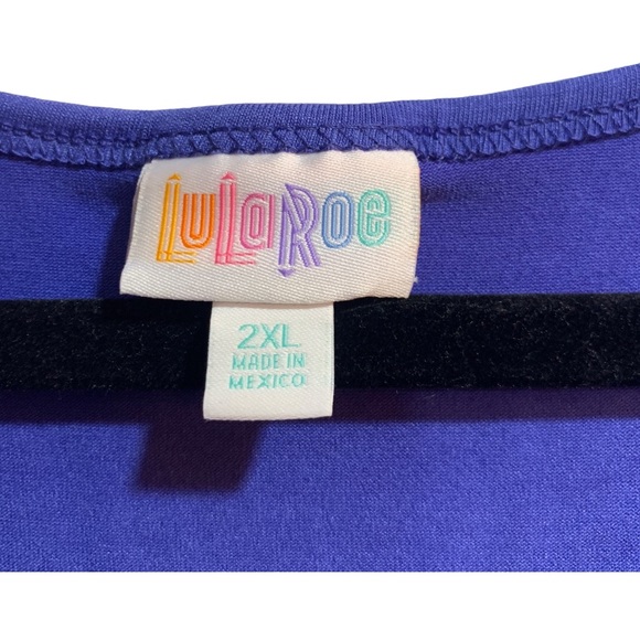LuLaRoe Summer Dress Blue 2XL NWT - Picture 5 of 8